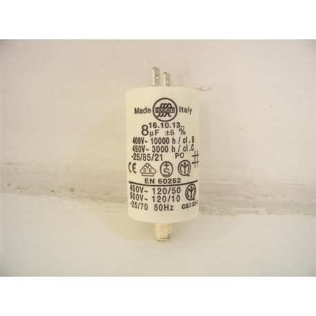 C00047682 ARISTON INDESIT n°31 condensateur 8µF pour sèche linge 