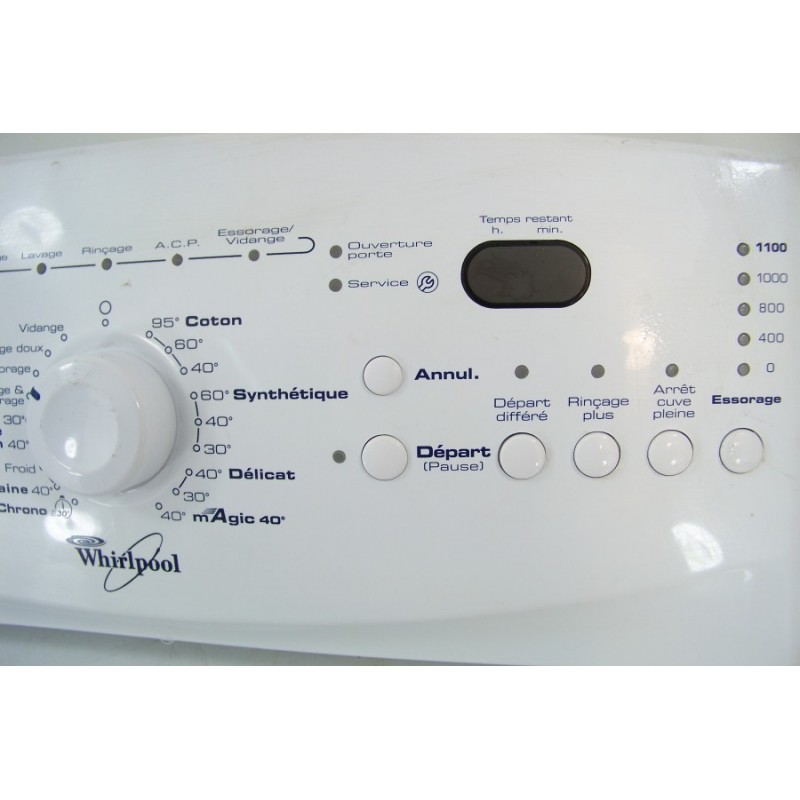 nettoyage filtre lave-linge Whirlpool awe7650