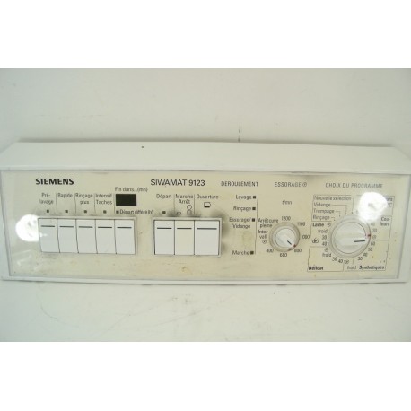 SIEMENS WP91231EU/04 n°321 bandeau pour lave linge 