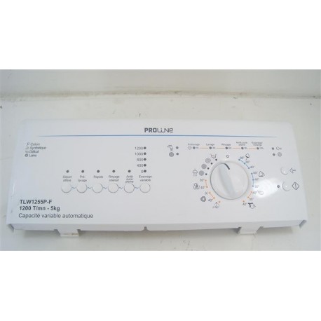 481010415905 WHIRLPOOL TLW1255PF N°346 bandeau pour lave linge