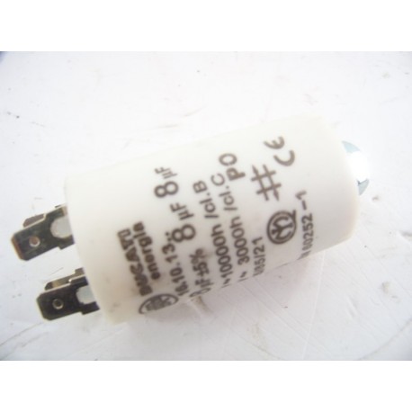 00054158 BOSCH WT55010/04 n°124 Condensateur 8µF sèche linge d'occasion