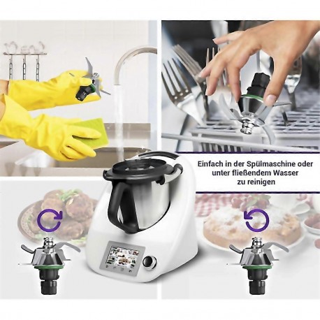 Couteau compatible Thermomix TM5 – Lames inox